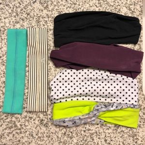 LuluLemon Headbands - set of 6.